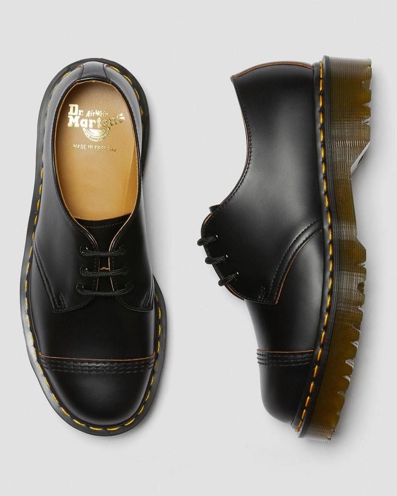 Dr Martens 1461 Bex Made in England Neus Cap Oxford Schoenen Heren Zwart | NL 230JPQ